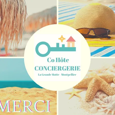 Apartment Marina Vue Mer - Wifi- Parking - Pieds Dans L'eau - Cohoteconciergerie Du Roi La Grande Motte *